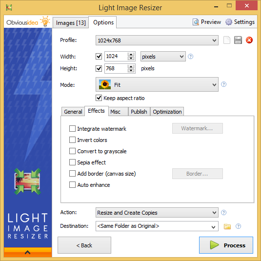 VSO Image Resizer 4.0