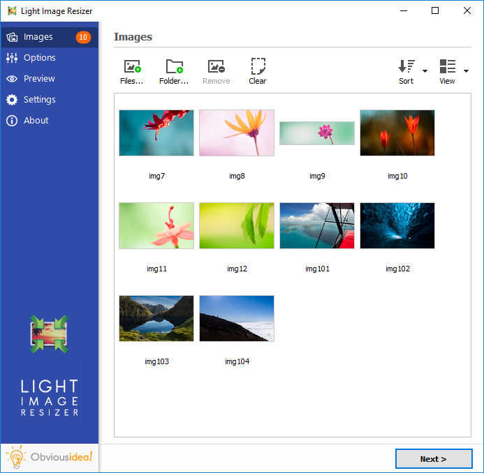 Windows 8 Light Image Resizer full