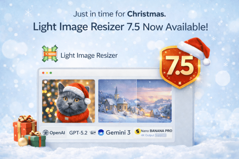 Light Image Resizer 7.5 Christmas release announcement